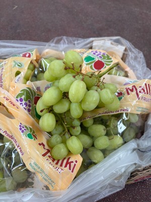 Foto Uva Bianca Sweet Globe Calibro J Origine Peru Marchio Malki 2